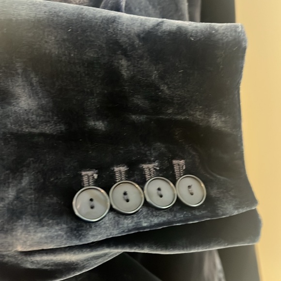 Massimo Blue Silk Jacket - Picture 12 of 17